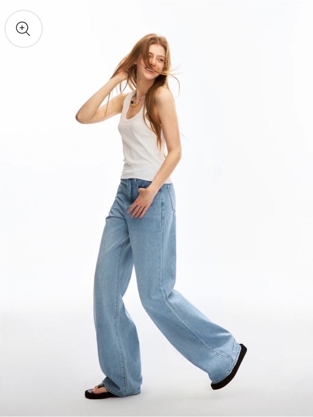 Light Wash Baggy Women's Jeans